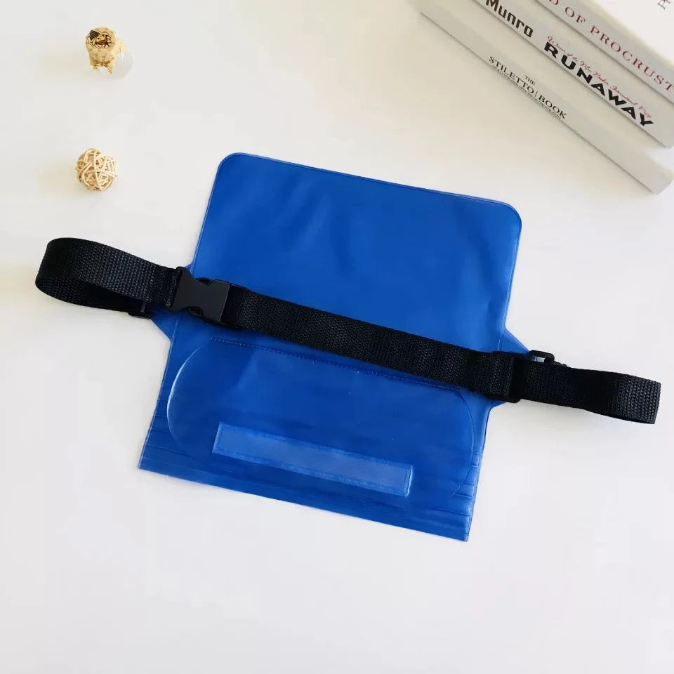 Waterproof PVC Shoulder Bag, Secure Travel Pouch