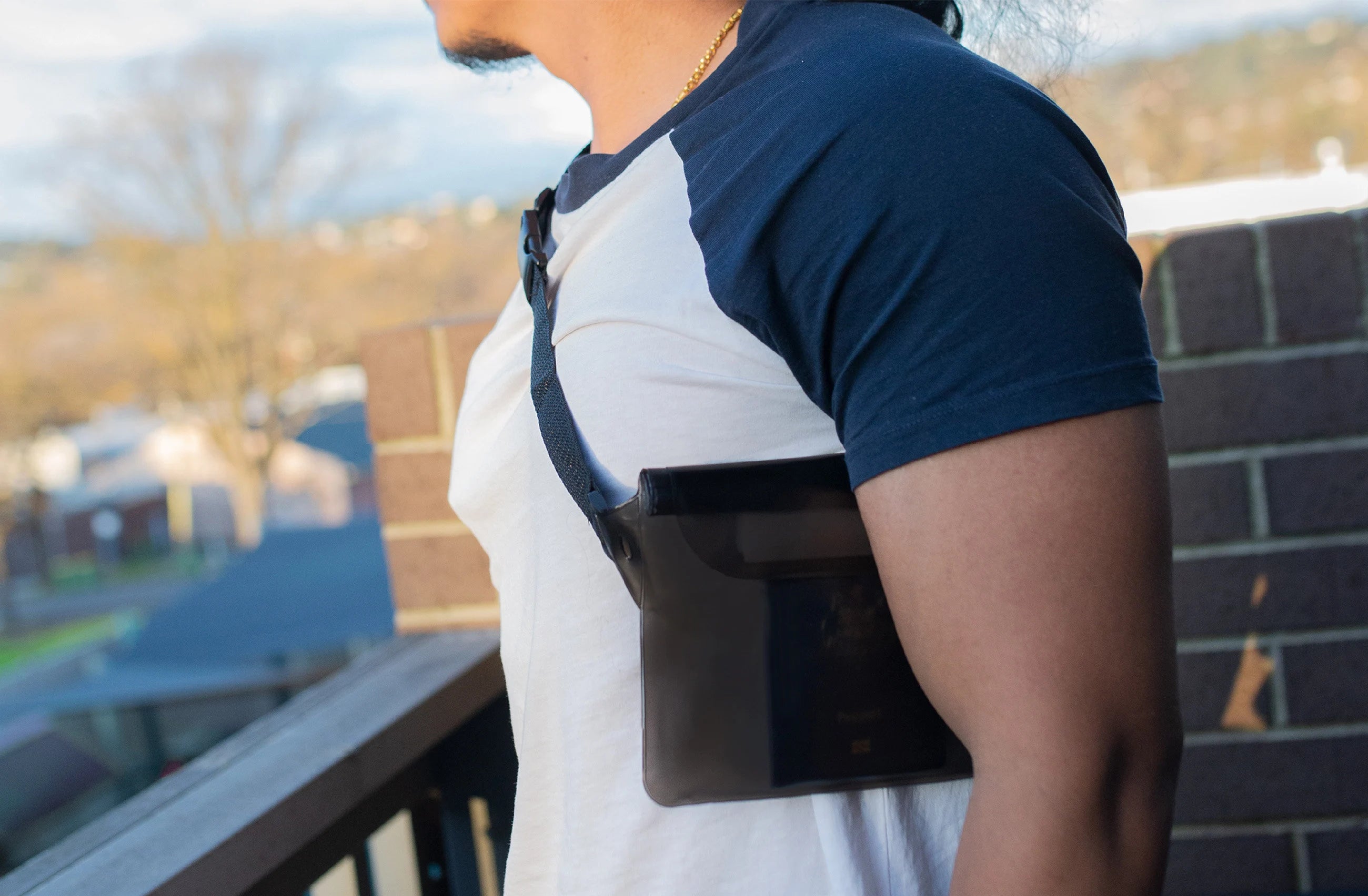 Waterproof PVC Shoulder Bag, Secure Travel Pouch
