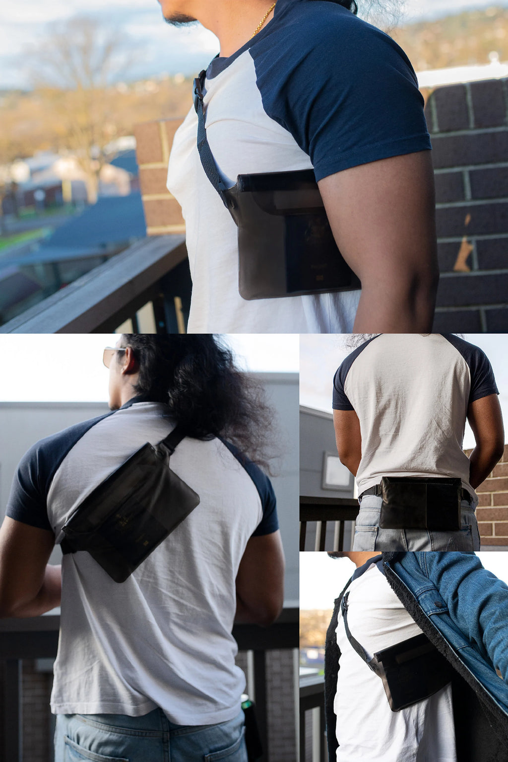 Waterproof PVC Shoulder Bag, Secure Travel Pouch